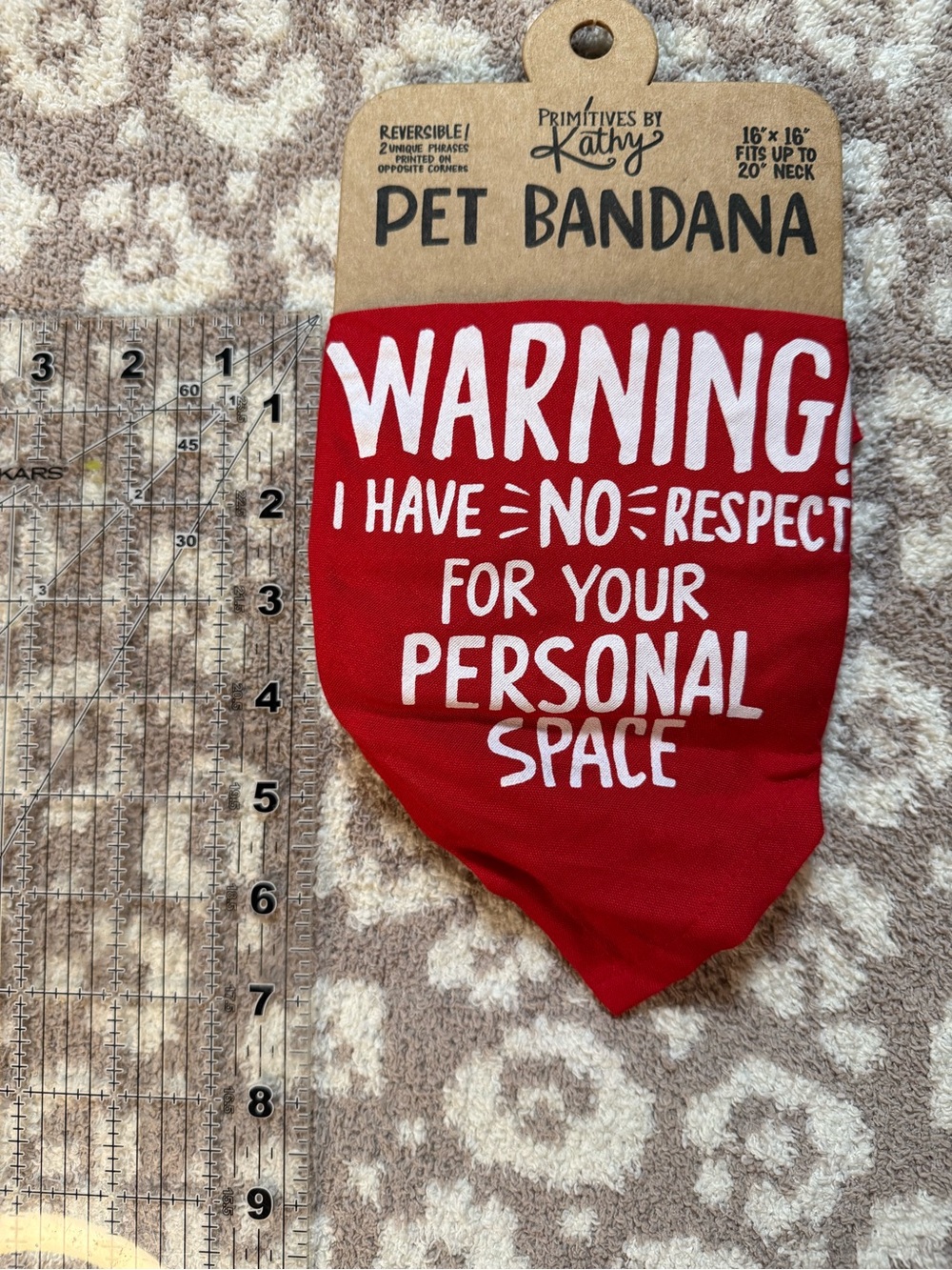 Red pet bandana